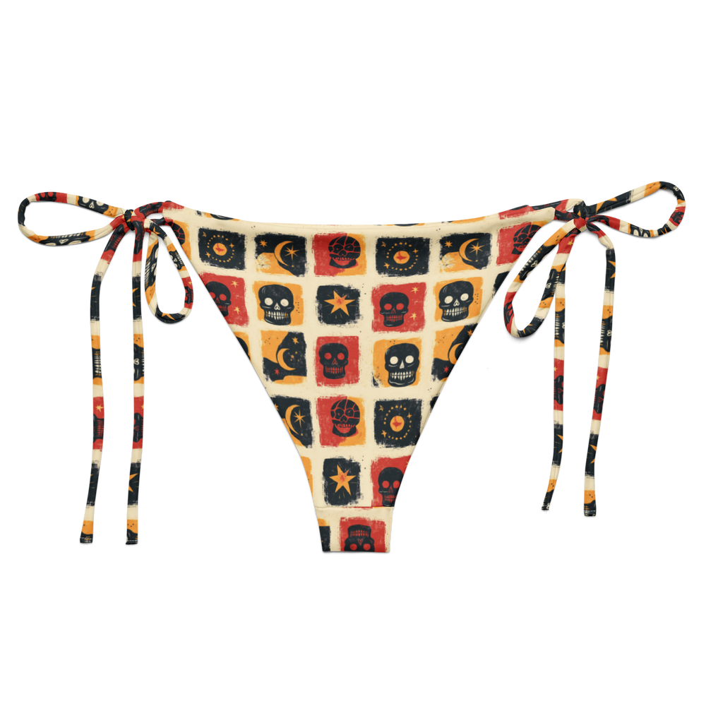 Grim Canyon: Skull Panel String Bikini Bottom
