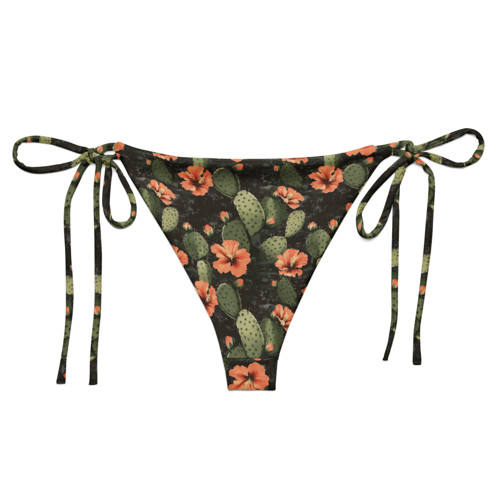 Nocturnal Nopal: Cactus Blooms String Bikini Bottom