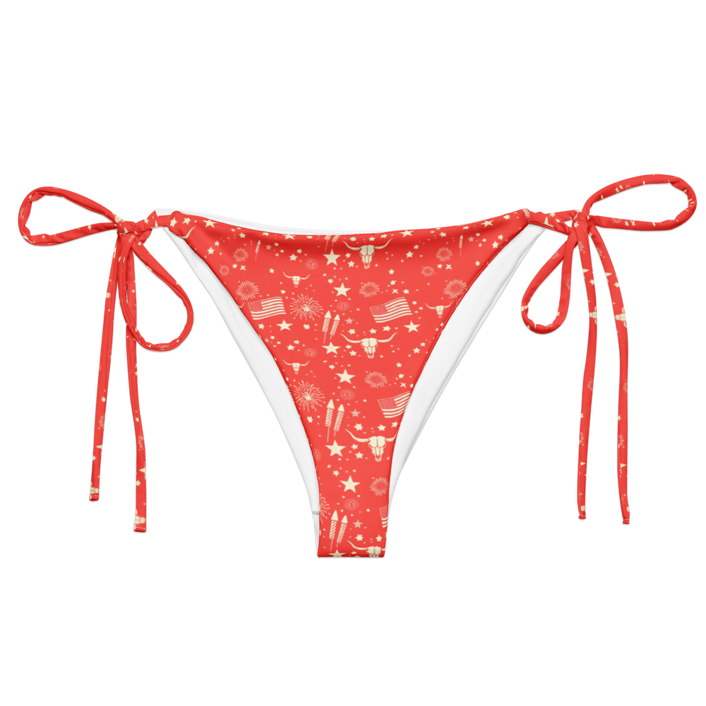 Starry Steer: An American Icon String Bikini Bottom