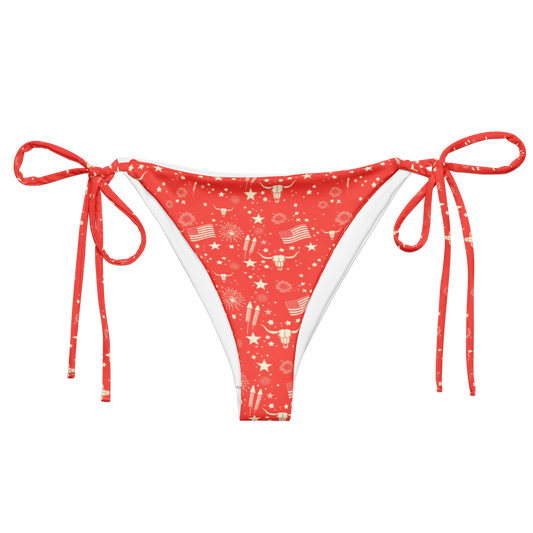 Starry Steer: An American Icon String Bikini Bottom