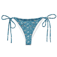 Independence Blues: Fourth of July Cowboy String Bikini Bottom