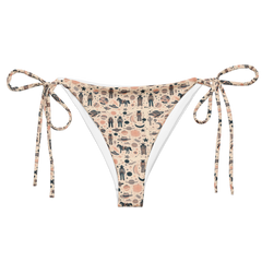 Cosmic Wrangler: Western Space Cowboy String Bikini Bottom
