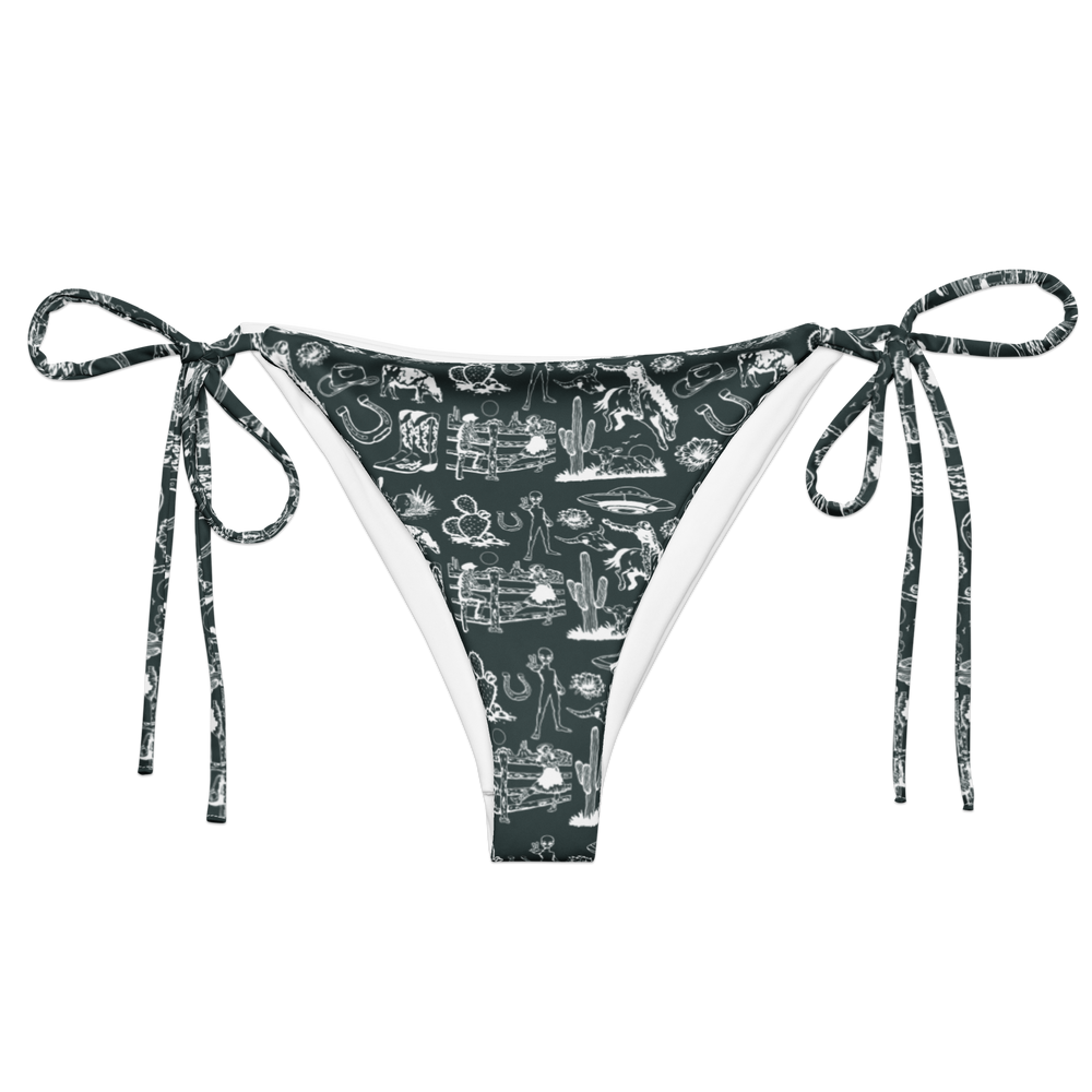 Wild Ride: Broncs, UFOs, and Cactus Skies String Bikini Bottom