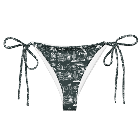 Wild Ride: Broncs, UFOs, and Cactus Skies String Bikini Bottom