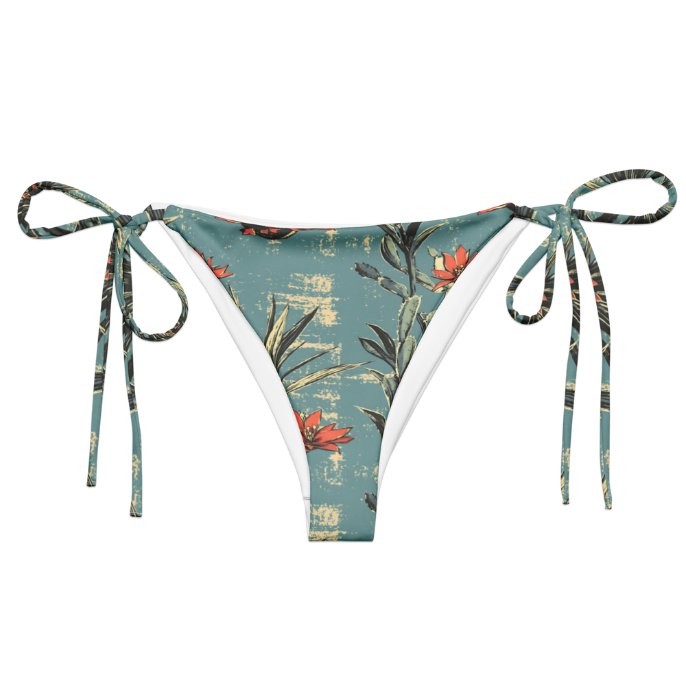 Cactus Aloha: Prickly Pear Blossom String Bikini Bottom
