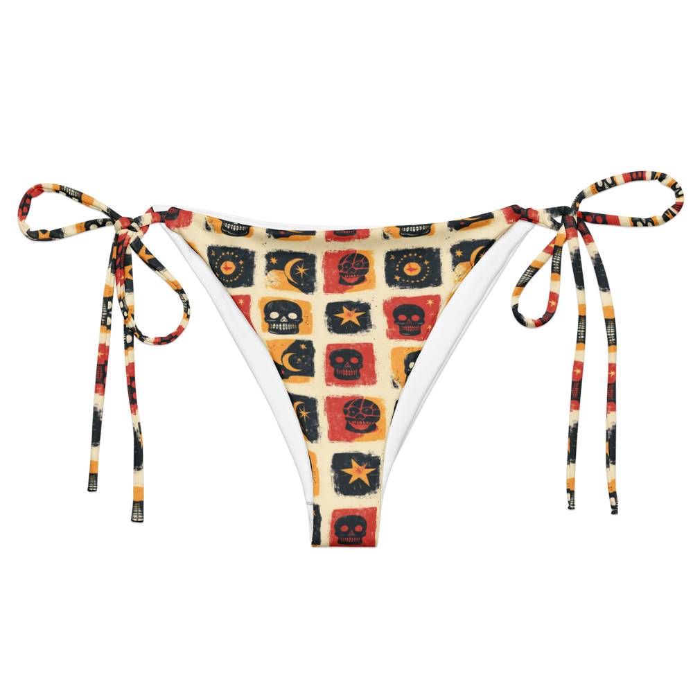 Grim Canyon: Skull Panel String Bikini Bottom