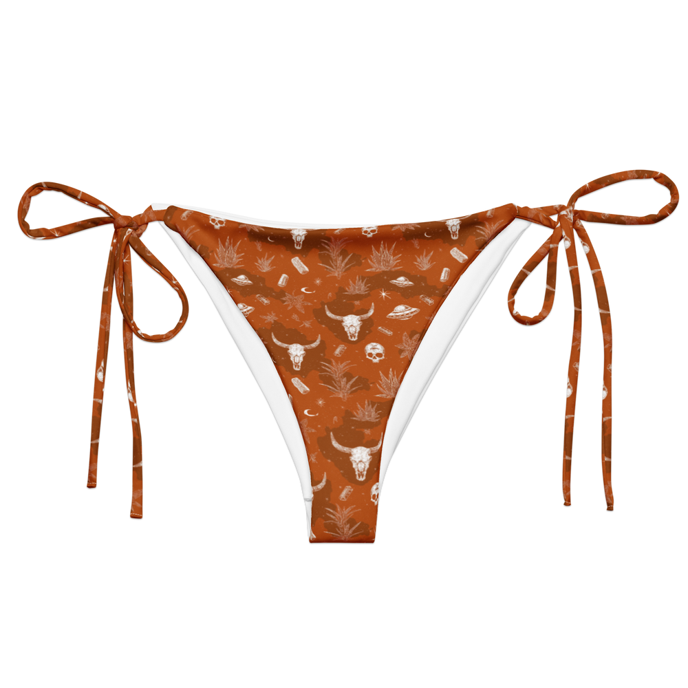 Deep Orange: Hooked On Heat String Bikini Bottom