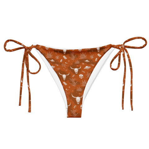 Deep Orange: Hooked On Heat String Bikini Bottom