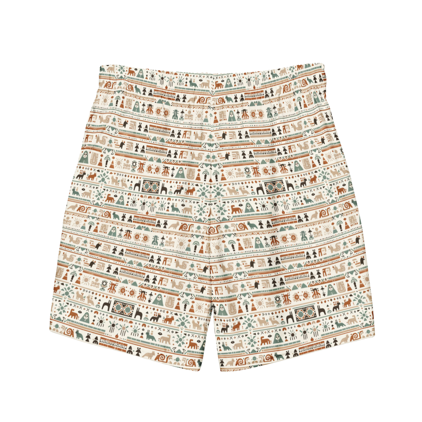 Zuni Spirit: Patterned Swim Trunks