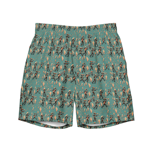 Fiesta Fantasma: Skeleton Mariachi Swim Trunks