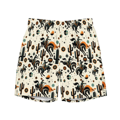 Cosmic Rodeo: Bucking Space Bronco Swim Trunks