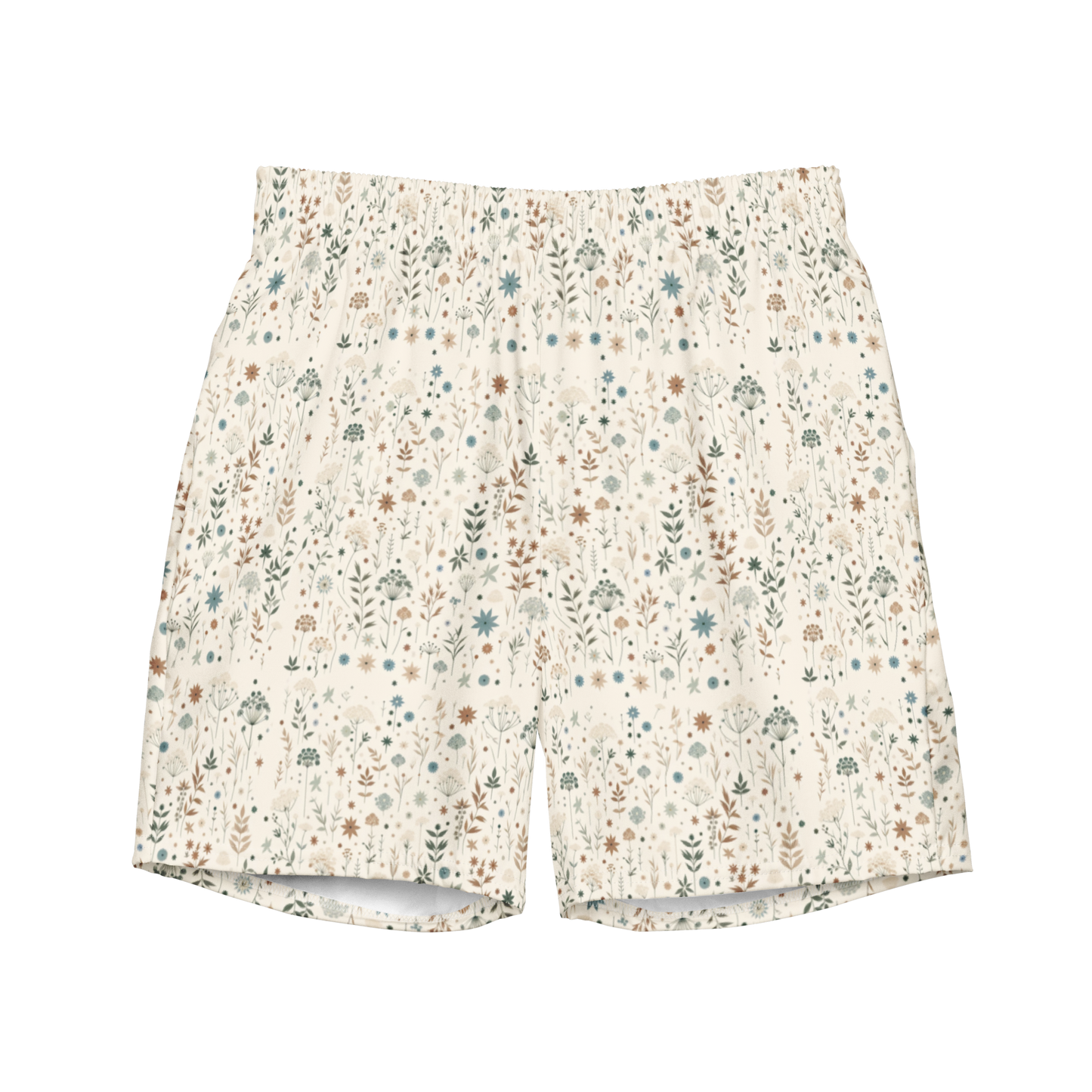 Meadow Bloom: Wildflower Delight Swim Trunks