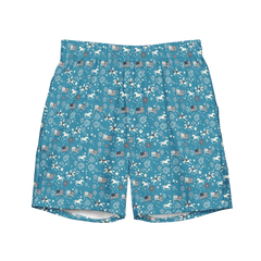 Independence Blues: Fourth of July Cowboy Swim Trunks