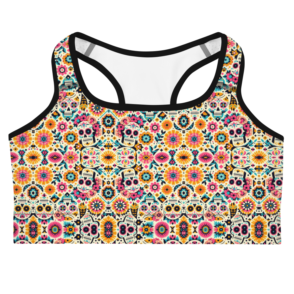 Calavera Dreams: Dia de los Muertos Sports Bra