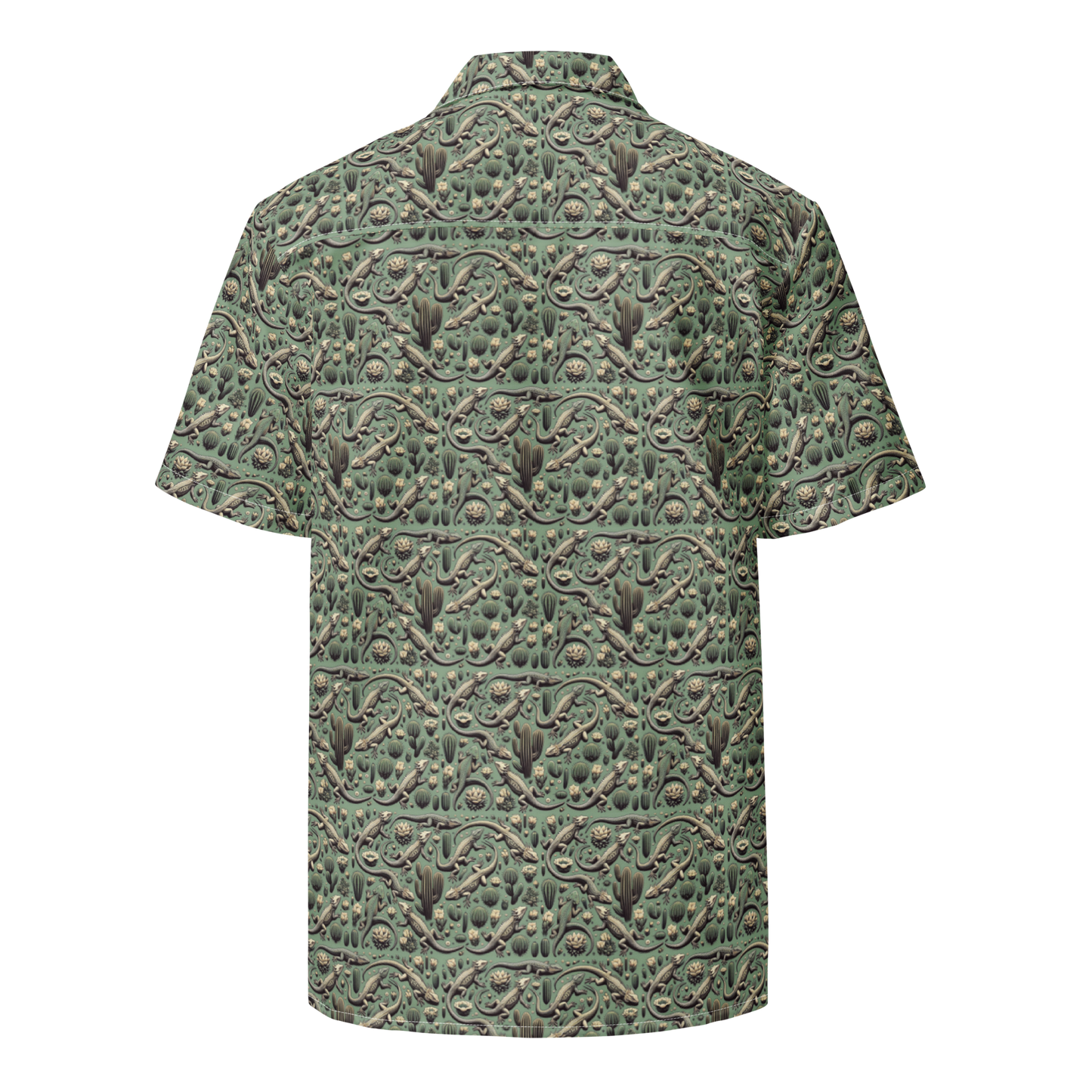 Desert Defender: Horned Lizard Button-Up Shirt