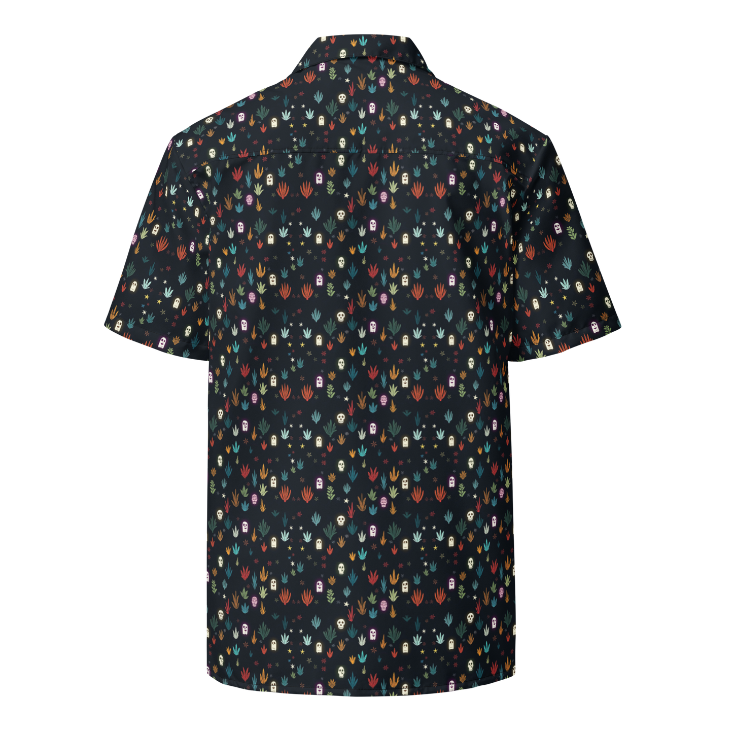 Ghostly Agave: Glowing Button-Up Shirt