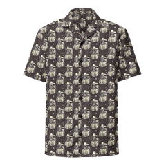Space Renegade: Astronaut Calavera Outlaw Button-Up Shirt