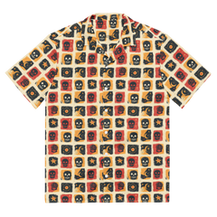Grim Canyon: Skull Panel Button-Up Shirt