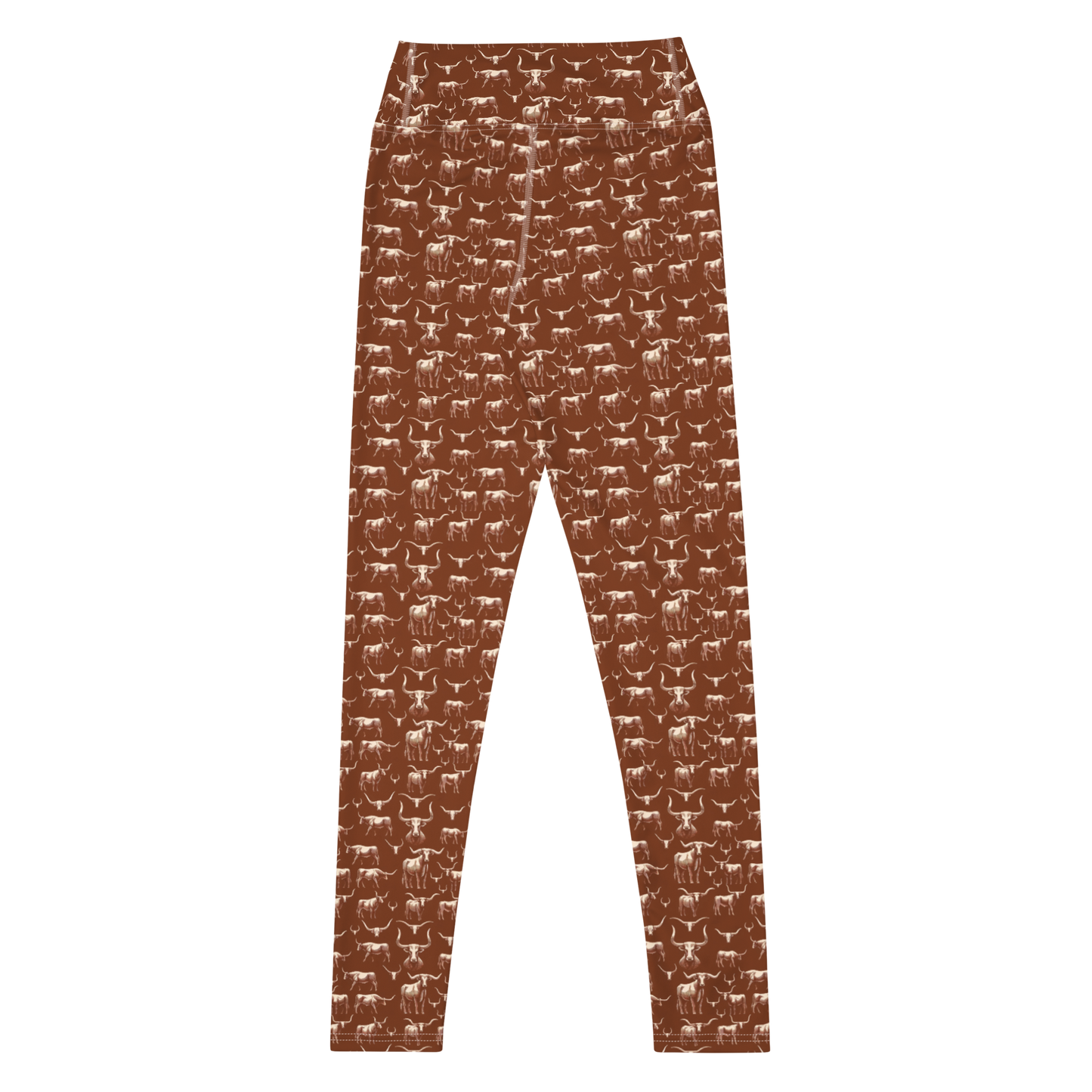 Wild Steer: Fiery Longhorn Leggings