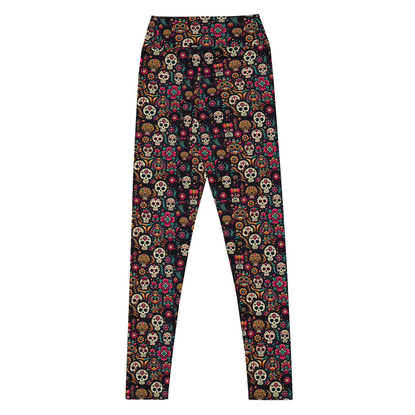 Night Calavera: Dark Skulls Leggings