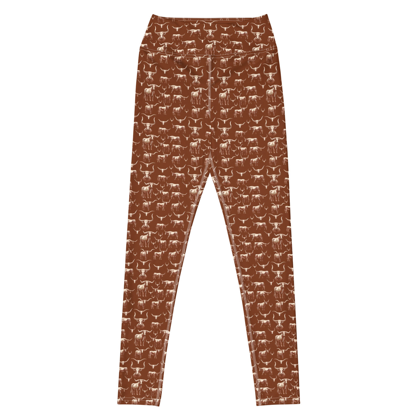 Wild Steer: Fiery Longhorn Leggings