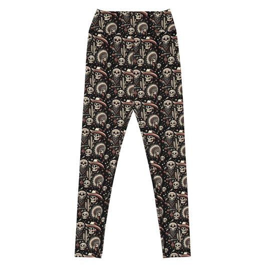 Renegade Revel: Outlaw Skull Leggings