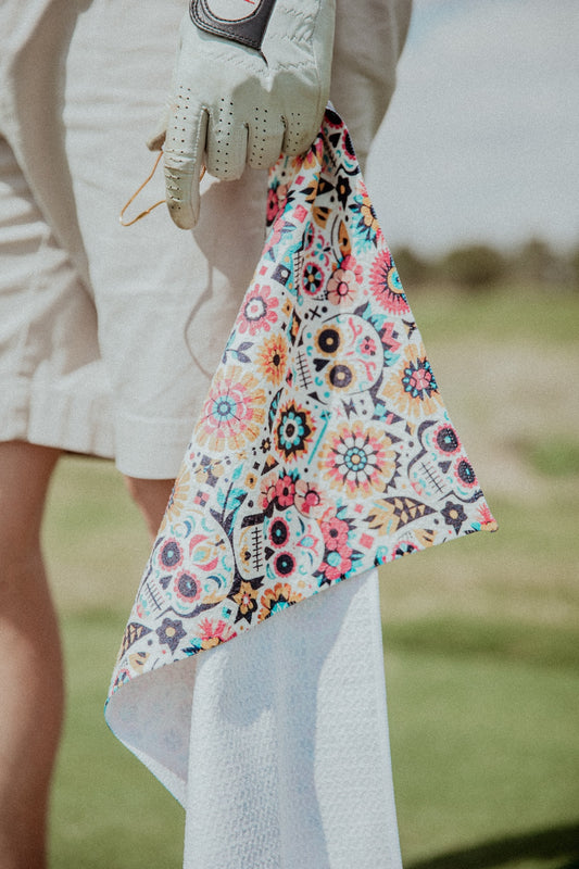Calavera Dreams: Dia de los Muertos Golf Towel