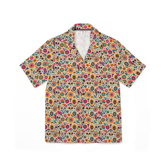 Calavera Dreams: Dia de los Muertos Performance Hawaiian Shirt