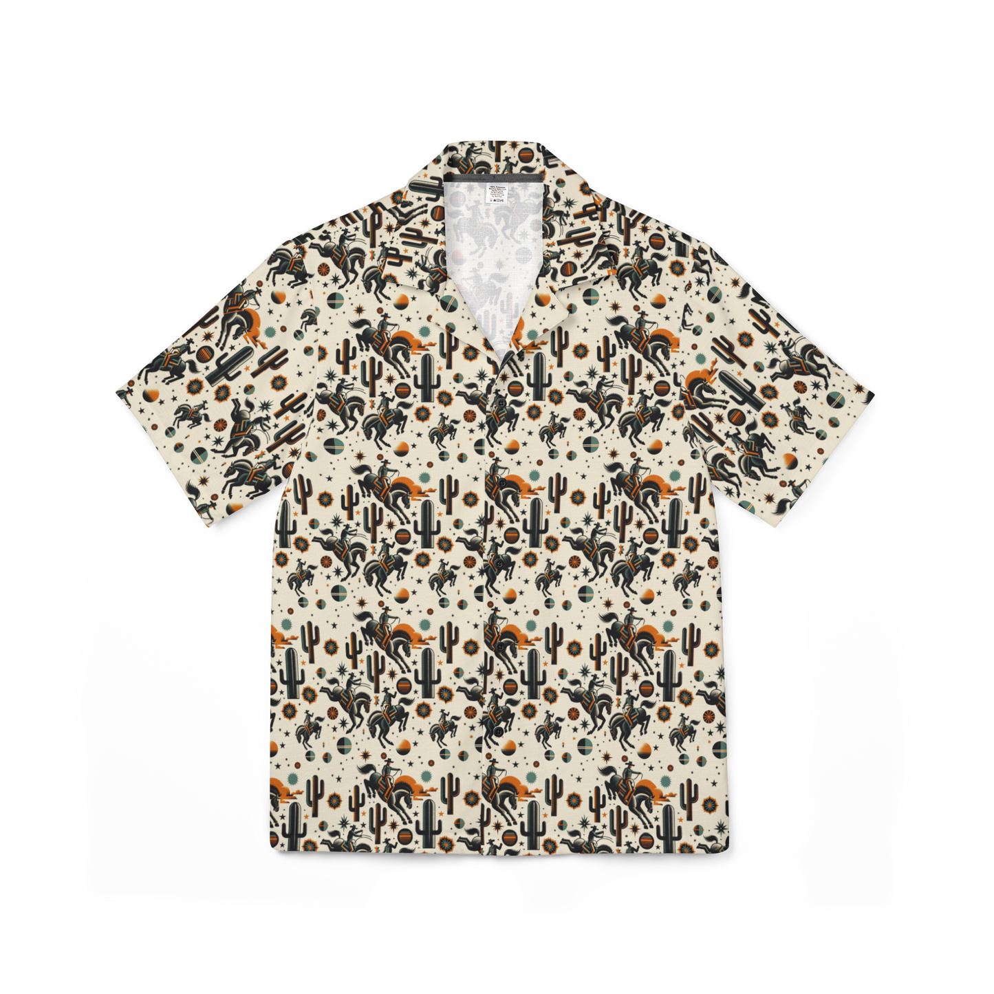 Cosmic Rodeo: Bucking Space Bronco Performance Hawaiian Shirt