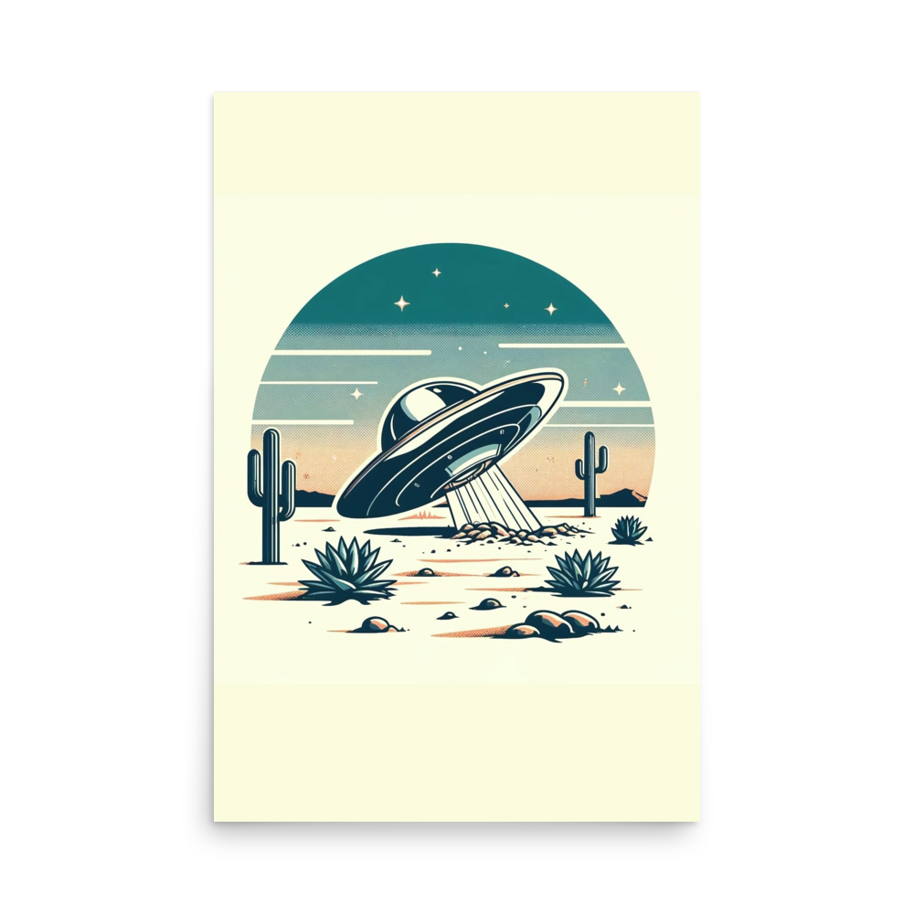 Buzzin' UFO Print