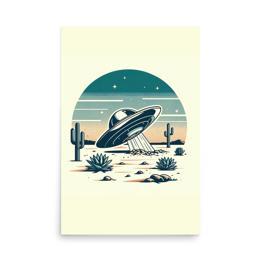 Buzzin' UFO Print