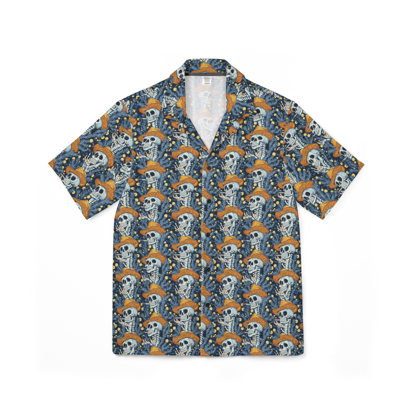 Lone Smoke: Twisted Vaquero Skeletons Performance Hawaiian Shirt