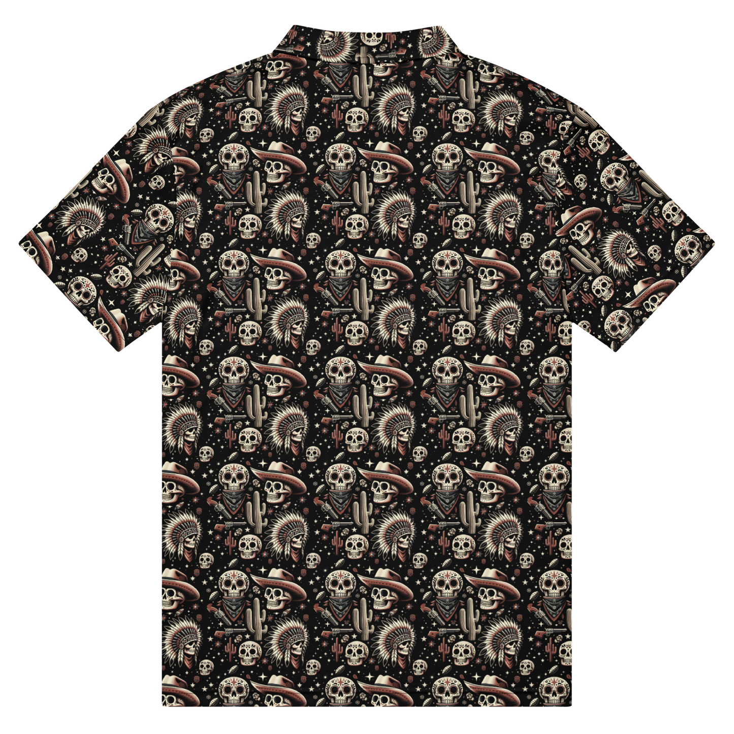 Renegade Revel: Outlaw Skull Golf Polo