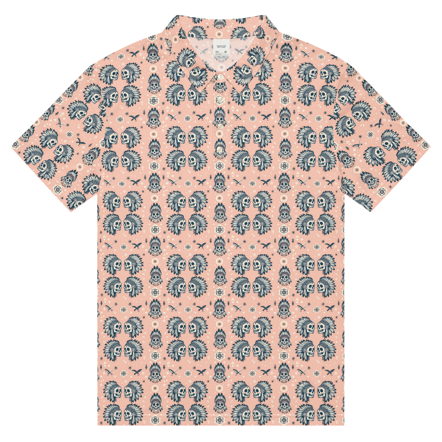 Warrior Calavera: Sunset Ceremonies Golf Polo