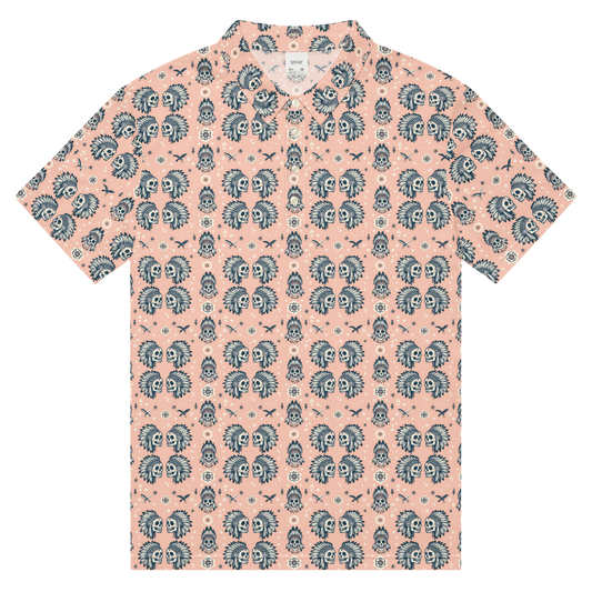 Warrior Calavera: Sunset Ceremonies Golf Polo