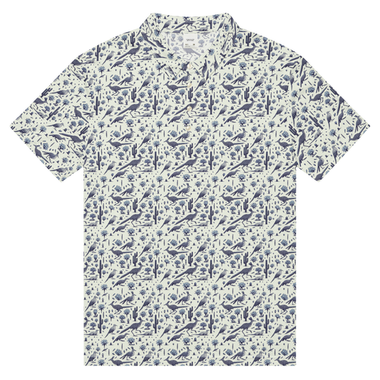 The Chaparral: Roadrunner Cacti Golf Polo