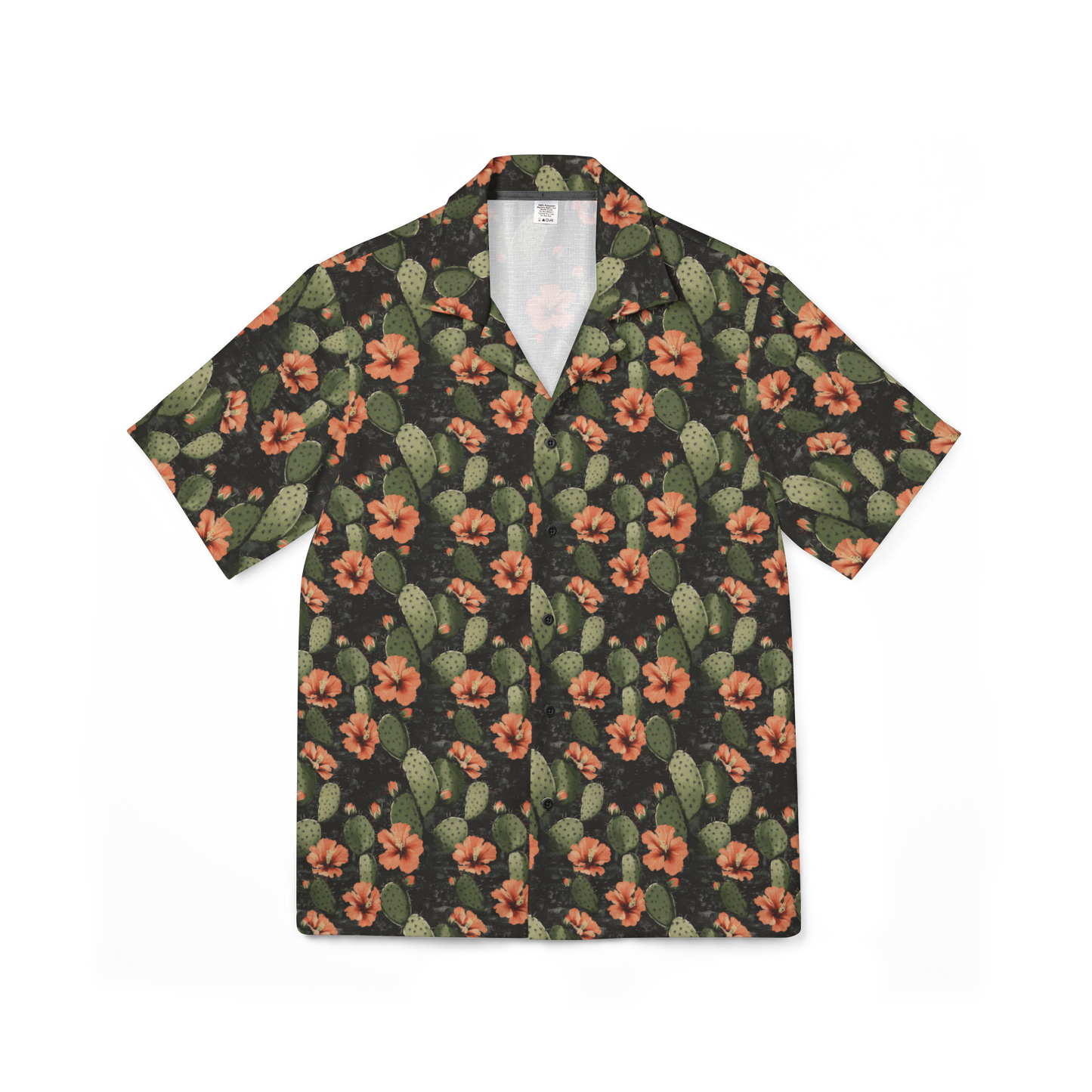 Nocturnal Nopal: Cactus Blooms Performance Hawaiian Shirt