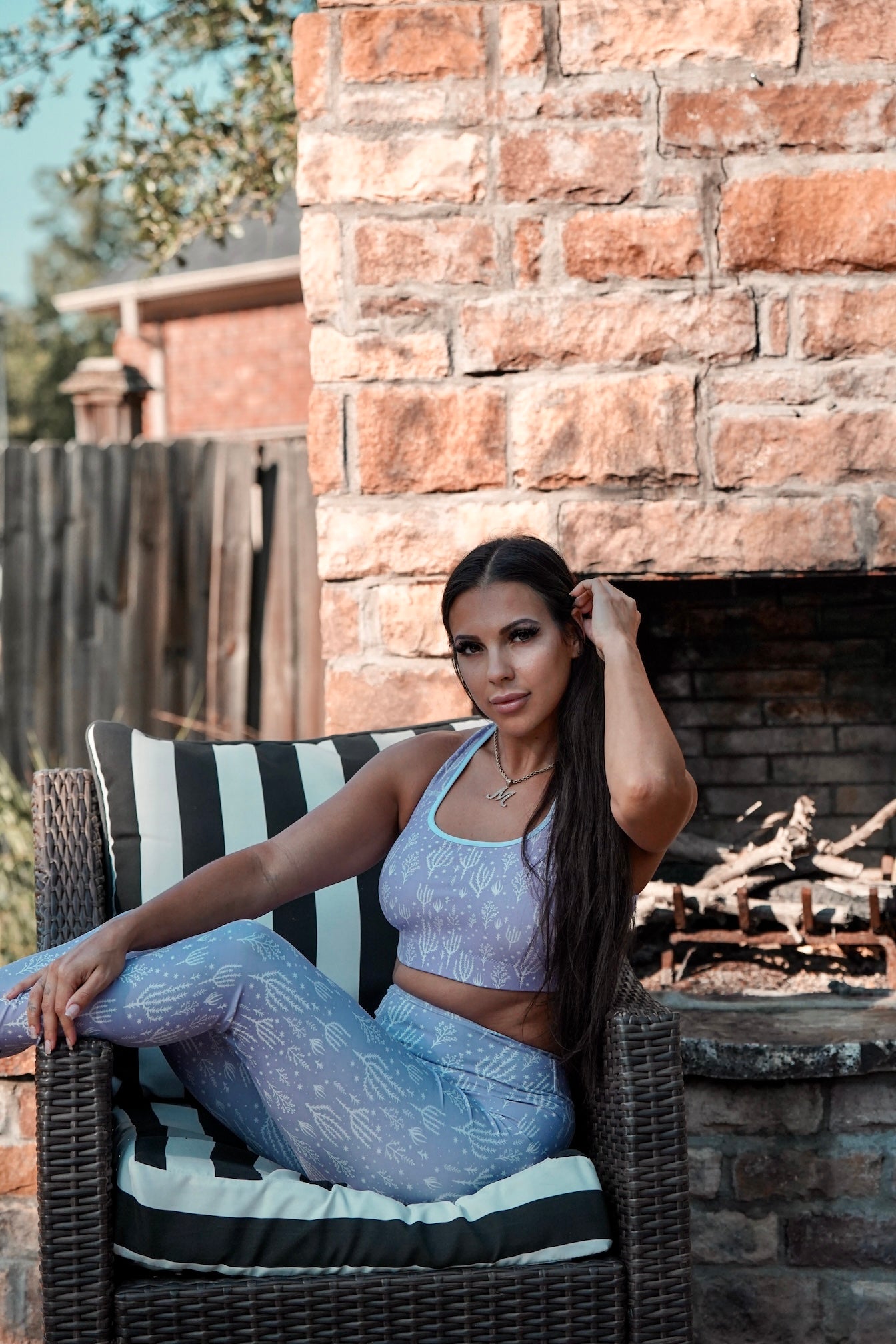 Ocotillo Sunrise: West Texas Blooms Sports Bra