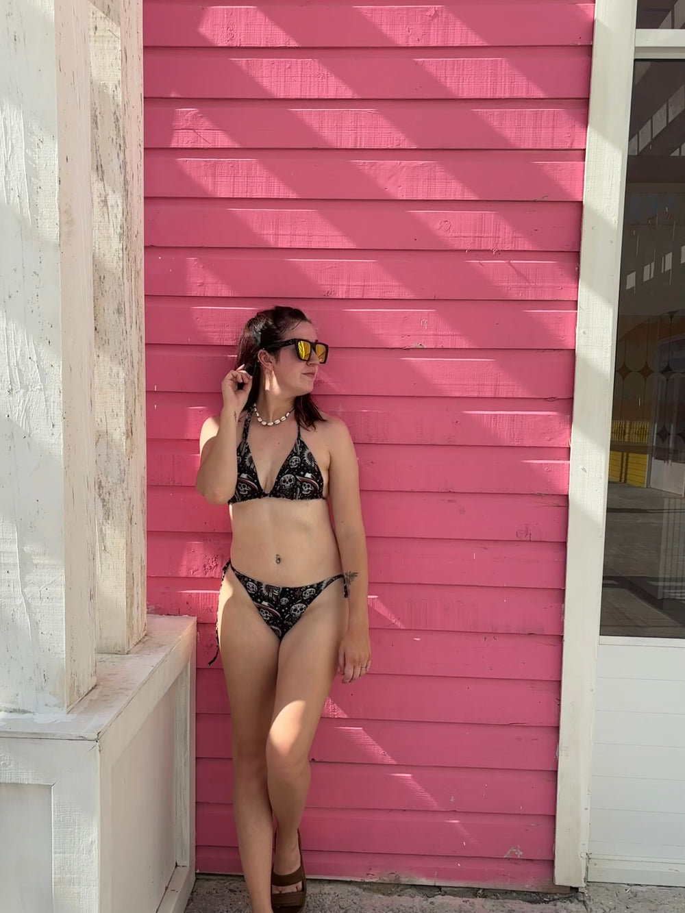 Renegade Revel: Outlaw Skull String Bikini Top