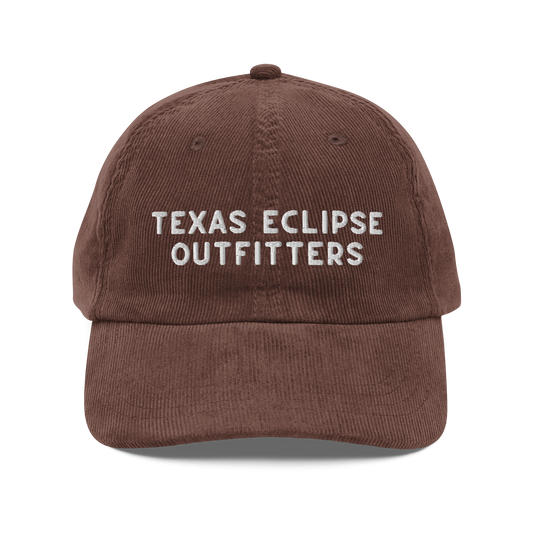 Texas Eclipse Outfitters Corduroy Hat
